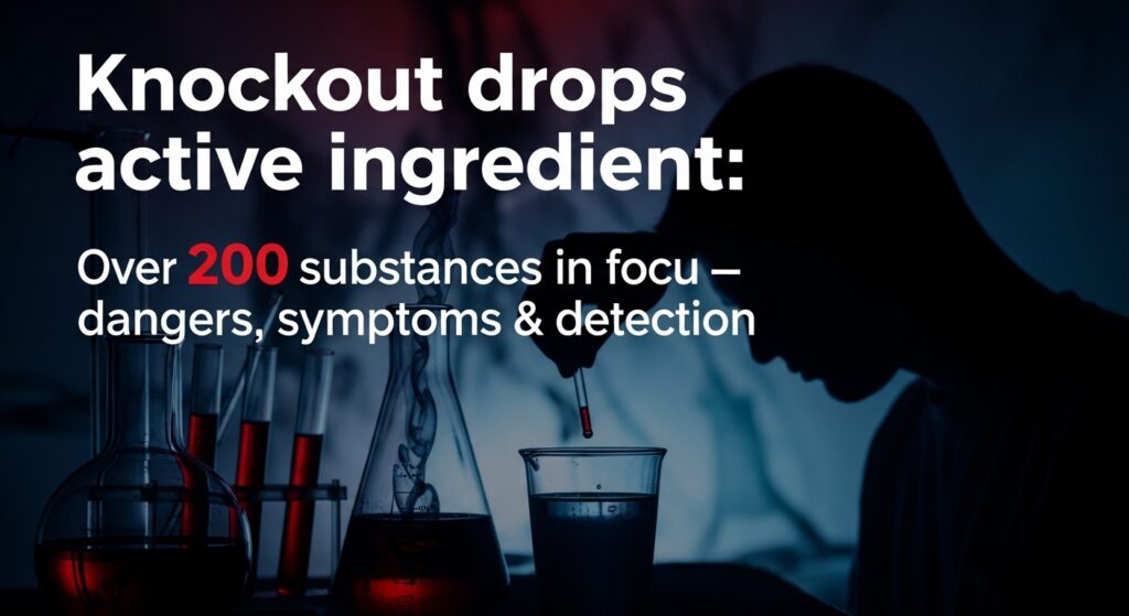 KO Tropfen Wirkstoff: Fokus auf über 200 Substanzen